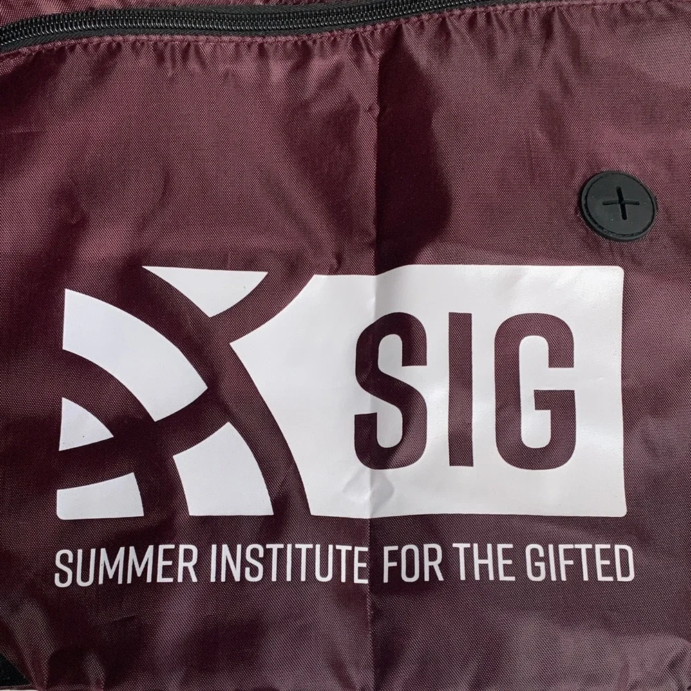SIG Maroon Kids Drawstring Bag. Like new. Size: 13x16